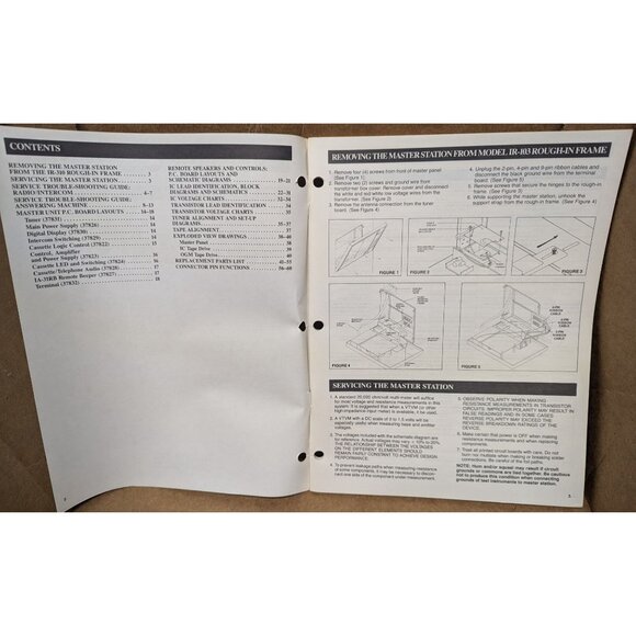 Nutone Service Manual for model IM-3103 radio-intercom system - Picture 3 of 6